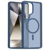 EIDERWOOD Samsung Galaxy S25 Ultra Matte Hybrid Case - MagSafe Compatible - Blue / Transparent