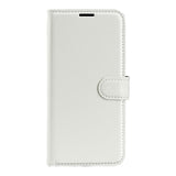 EIDERWOOD iPhone 16e Faux Leather Flip Case with Cardholder & Stand Function - White