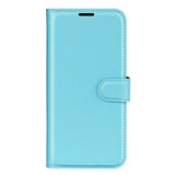 EIDERWOOD iPhone 16e Faux Leather Flip Case with Cardholder & Stand Function - Blue