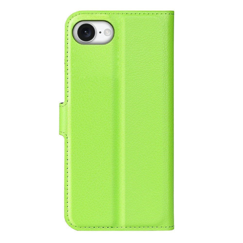 EIDERWOOD iPhone 16e Faux Leather Flip Case with Cardholder & Stand Function - Green