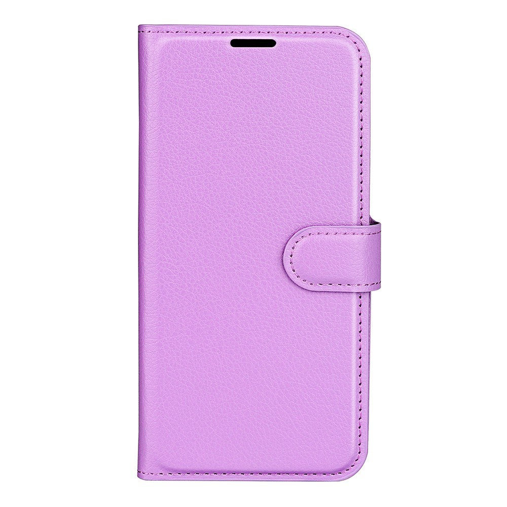 EIDERWOOD iPhone 16e Faux Leather Flip Case with Cardholder & Stand Function - Purple