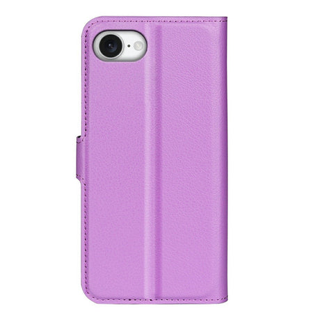 EIDERWOOD iPhone 16e Faux Leather Flip Case with Cardholder & Stand Function - Purple