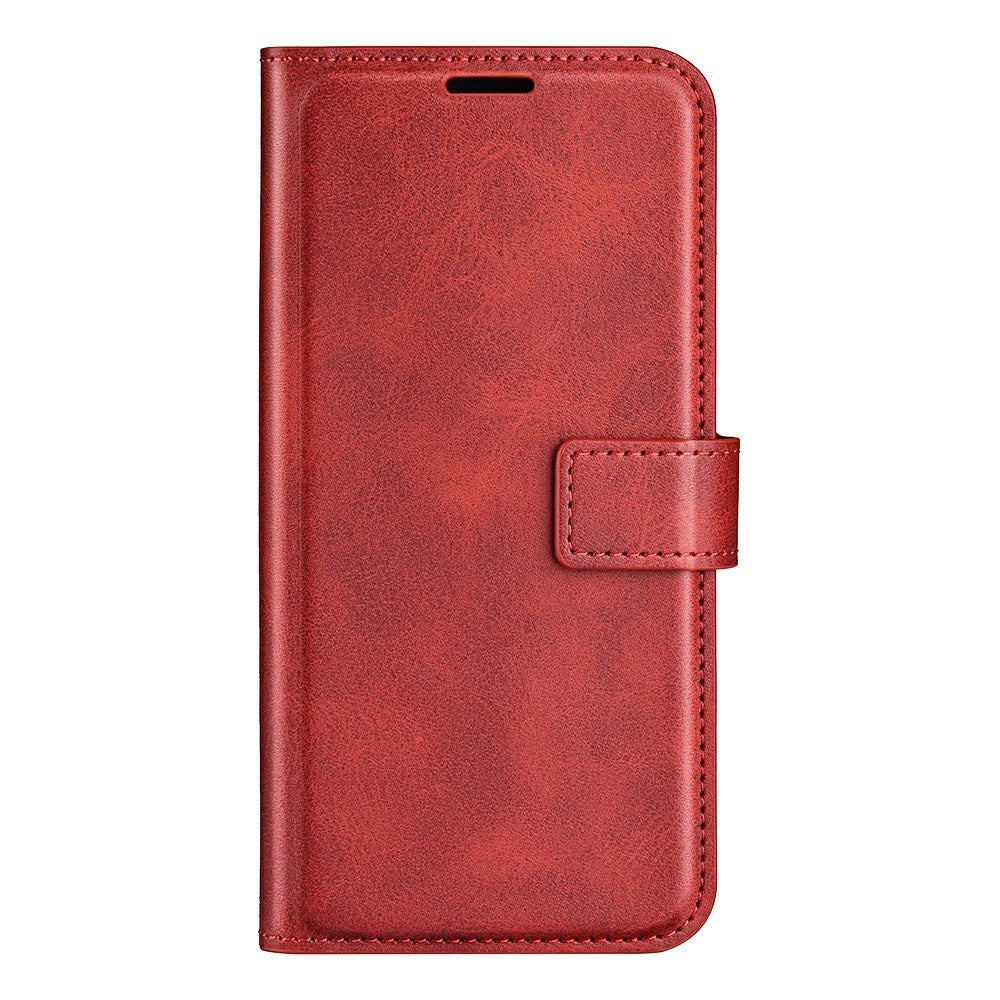 EIDERWOOD iPhone 16e Faux Leather Flip Case - Red