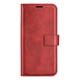 EIDERWOOD iPhone 16e Faux Leather Flip Case - Red