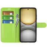EIDERWOOD Realme C75 Faux Leather Flip Case with Cardholder & Stand Function - Green