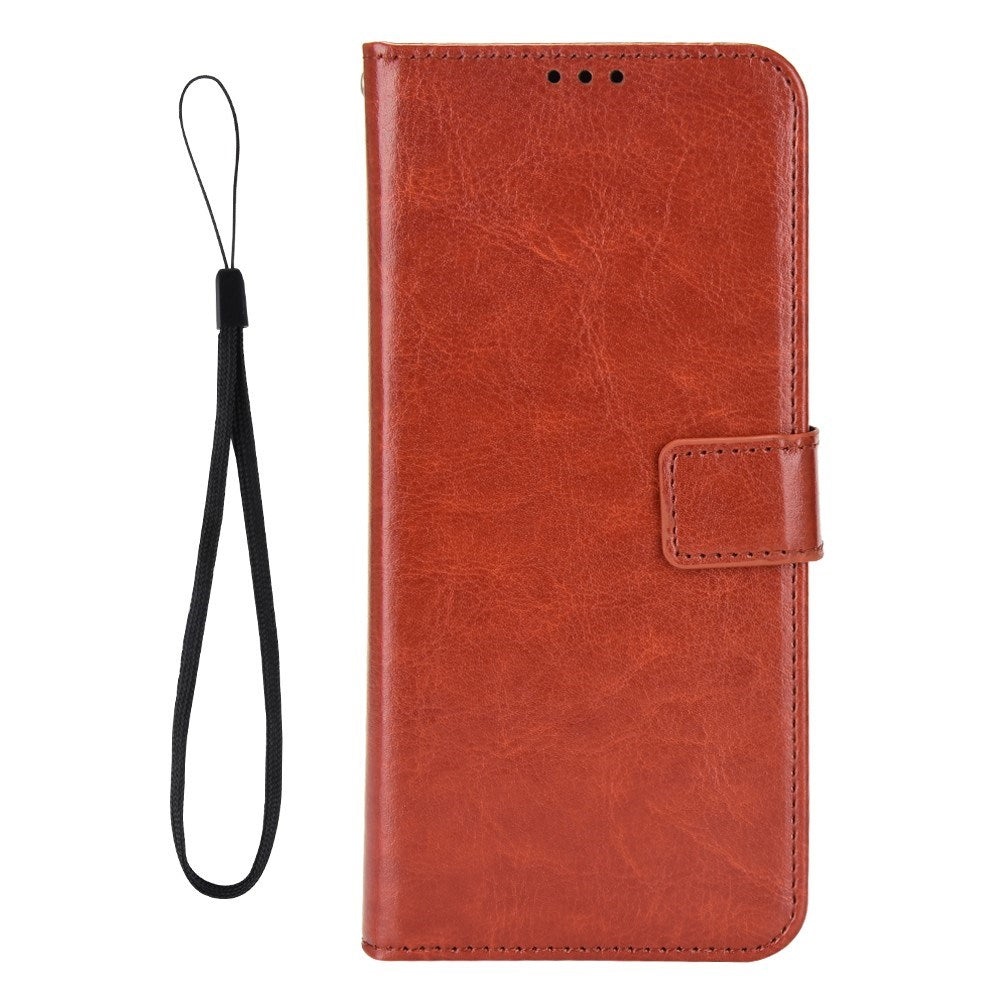 EIDERWOOD Motorola Moto G15 / G15 Power Faux Leather Flip Case with Strap - Brown