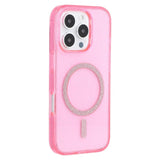 EIDERWOOD iPhone 16 Pro Plastic Glitter Case - MagSafe Compatible - Pink