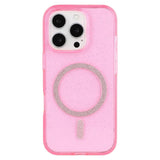 EIDERWOOD iPhone 16 Pro Plastic Glitter Case - MagSafe Compatible - Pink