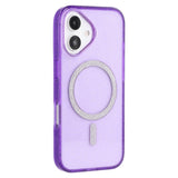 EIDERWOOD iPhone 16 Plus Plastic Glitter Case - MagSafe Compatible - Purple