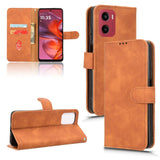 EIDERWOOD Motorola Moto G05 Flip Case with Card Holder & Stand Function - Brown