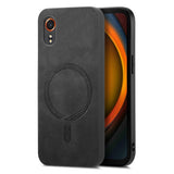 EIDERWOOD Samsung Galaxy Xcover 7 Faux Leather Case - MagSafe Compatible - Black