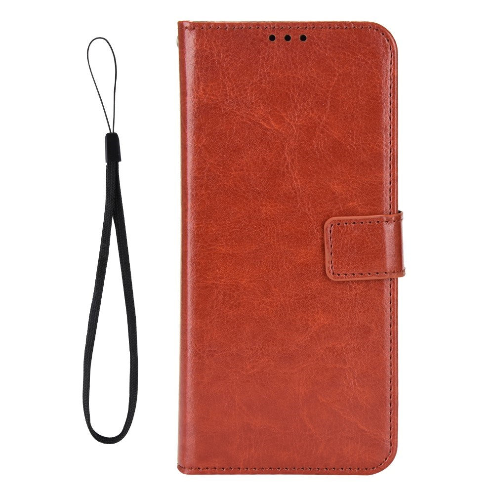 EIDERWOOD Motorola Moto G05 / E15 Faux Leather Flip Case with Strap - Brown