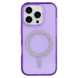 EIDERWOOD iPhone 16 Pro Max Plastic Glitter Case - MagSafe Compatible - Purple