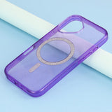 EIDERWOOD iPhone 16 Plastic Glitter Case - MagSafe Compatible - Purple