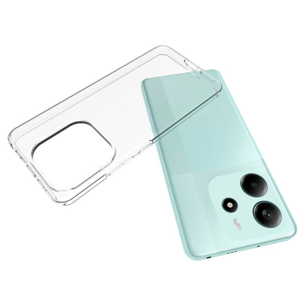 EIDERWOOD Xiaomi Redmi Note 14 (4G) Flexible Plastic Back Case - Transparent