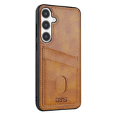 EIDERWOOD Samsung Galaxy A56 (5G) Faux Leather Back Case with Cardholder - Brown