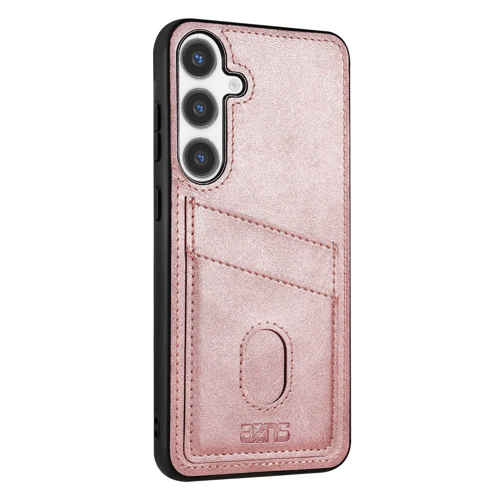 EIDERWOOD Samsung Galaxy A56 (5G) Faux Leather Back Case with Cardholder - Pink