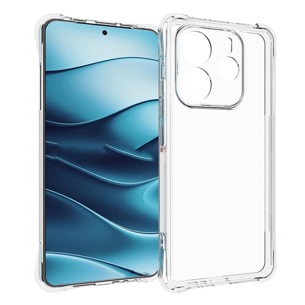 EIDERWOOD Xiaomi Redmi Note 14 (5G) Plastic Case with Shock Absorbing Corners - Transparent