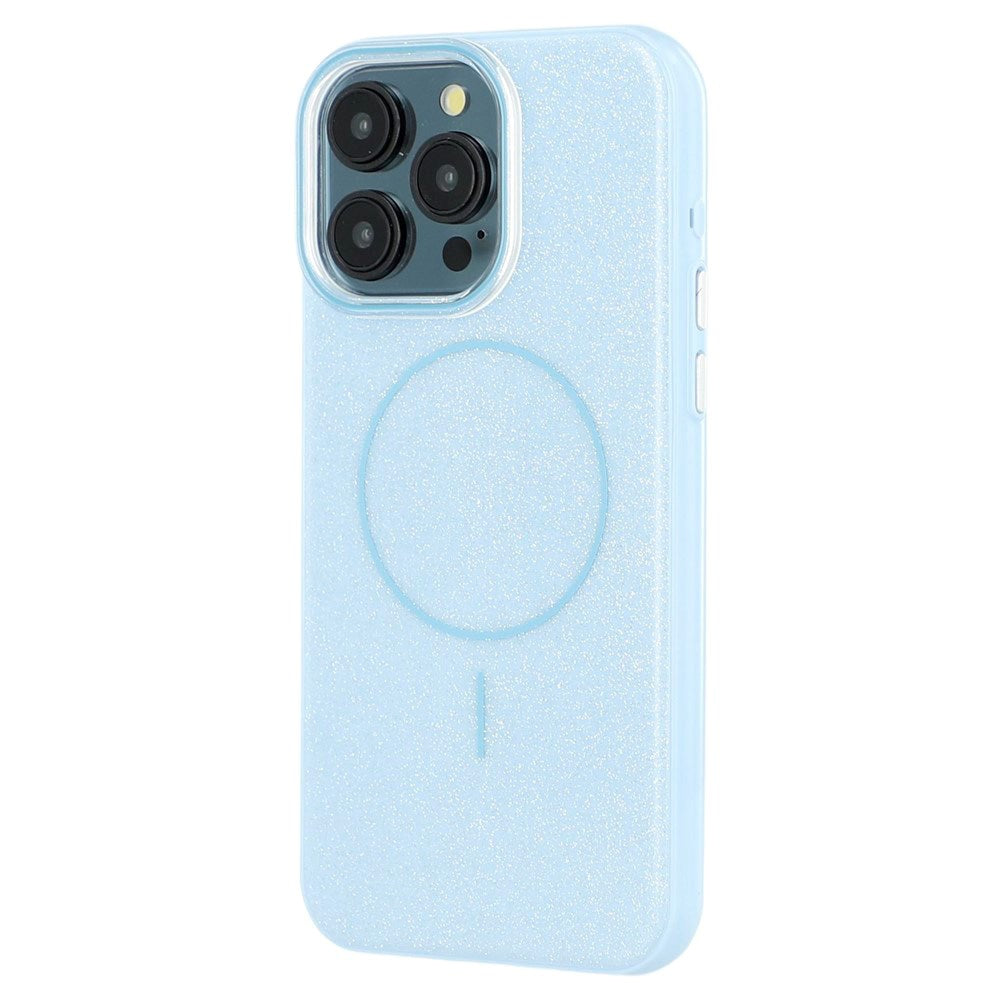 EIDERWOOD iPhone 15 Pro Plastic Glitter Case - MagSafe Compatible - Blue