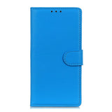 EIDERWOOD Xiaomi Redmi Note 14 Pro (5G) / Poco X7 Litchi Faux Leather Flip Case with Wallet & Stand Function - Blue