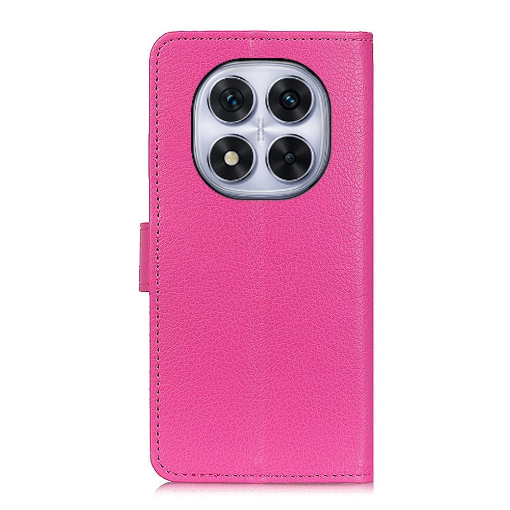 EIDERWOOD Xiaomi Redmi Note 14 Pro (5G) / Poco X7 Litchi Faux Leather Flip Case with Wallet & Stand Function - Pink
