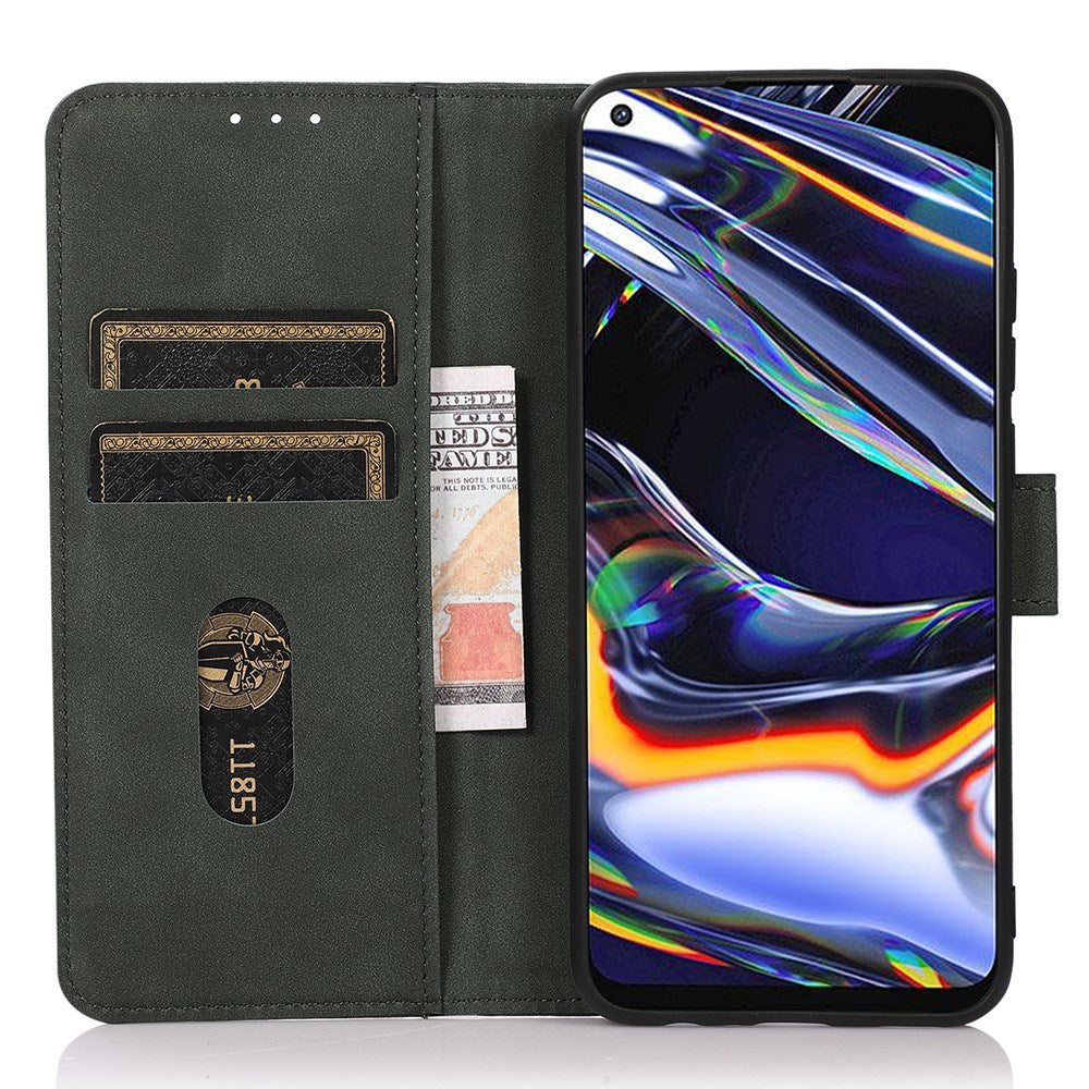 Xiaomi Redmi Note 14 (5G) KHAZNEH Faux Leather Flip Case with Card Holder & Stand Function - Green