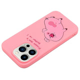 iPhone 14 Pro Flexible Plastic Back Case - Pig