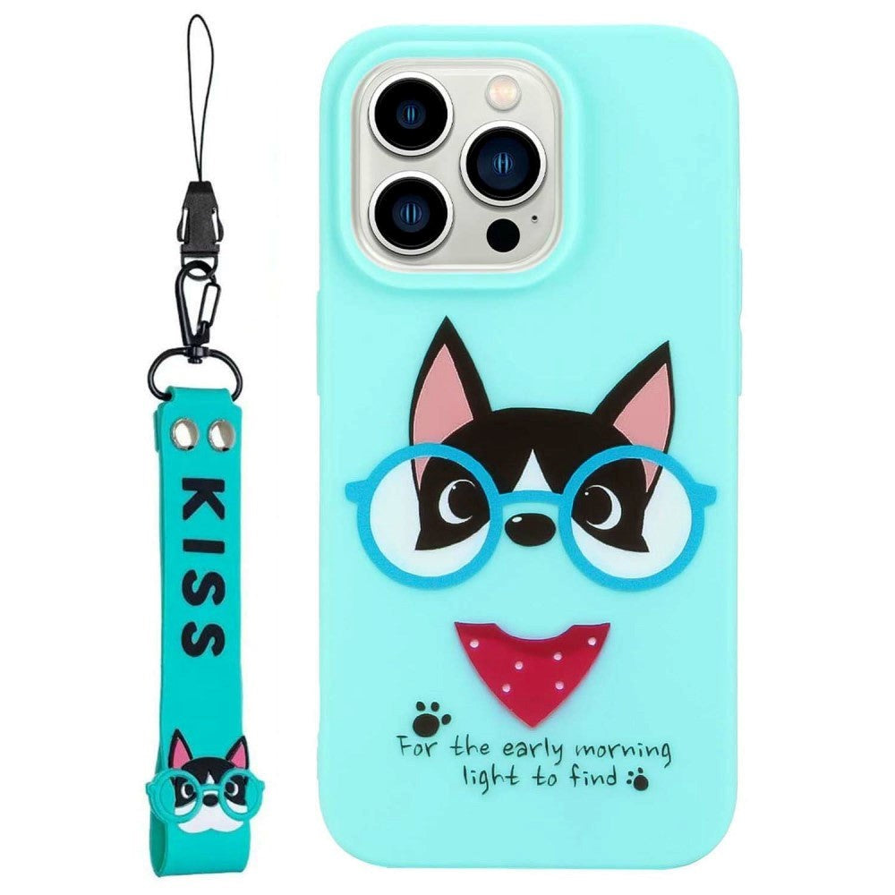 iPhone 14 Pro Flexible Plastic Back Case - Dog