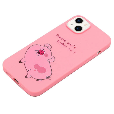 iPhone 14 Flexible Plastic Back Case - Pig