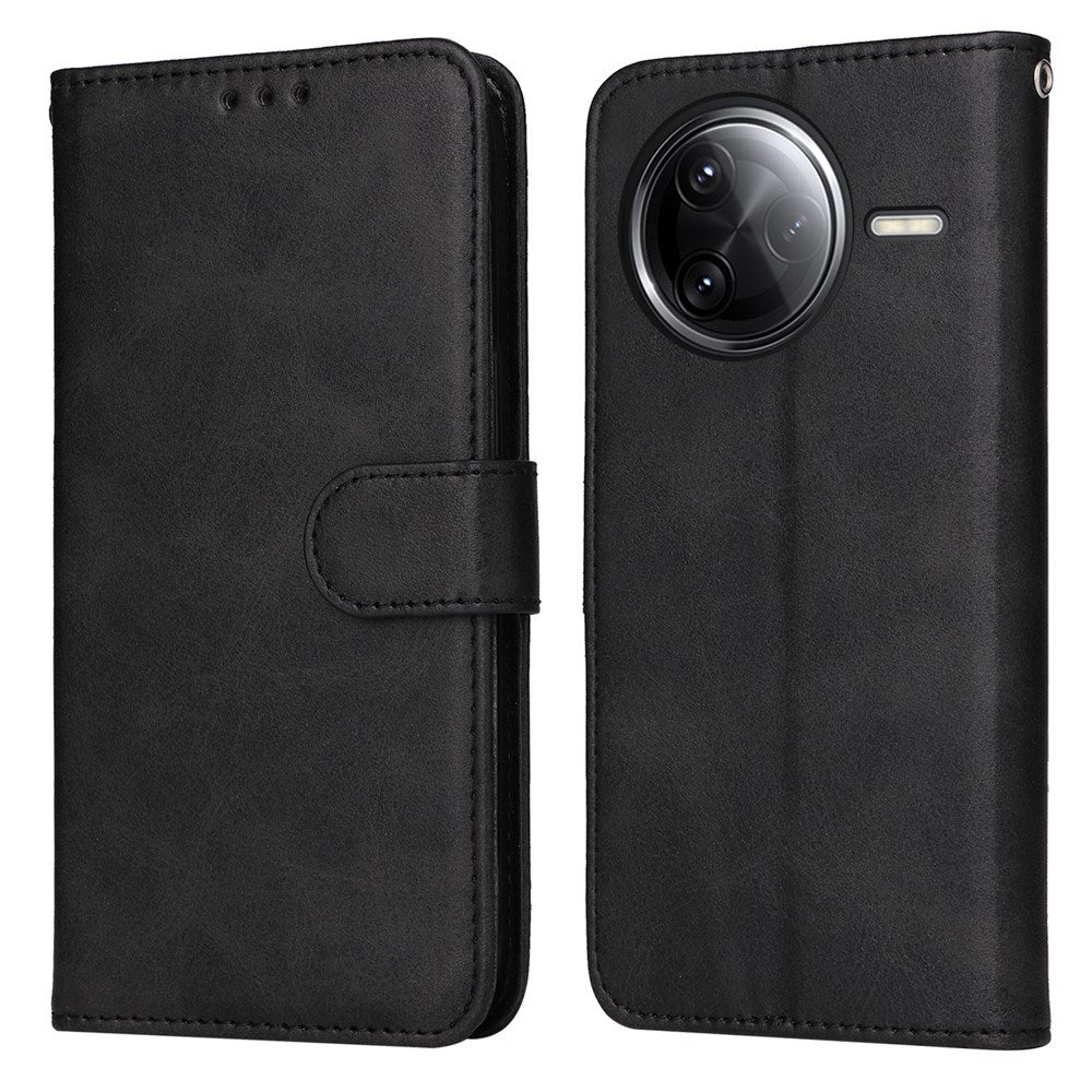 Xiaomi Poco F7 Ultra EIDERWOOD Faux Leather Flip Case with Strap – Black
