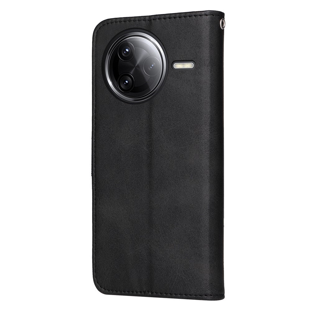 Xiaomi Poco F7 Ultra EIDERWOOD Faux Leather Flip Case with Strap – Black