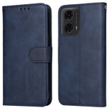 EIDERWOOD Motorola Moto E14 (4G) / G04 (4G) / G04s (4G) / G24 (4G) Faux Leather Flip Case with Strap - Blue