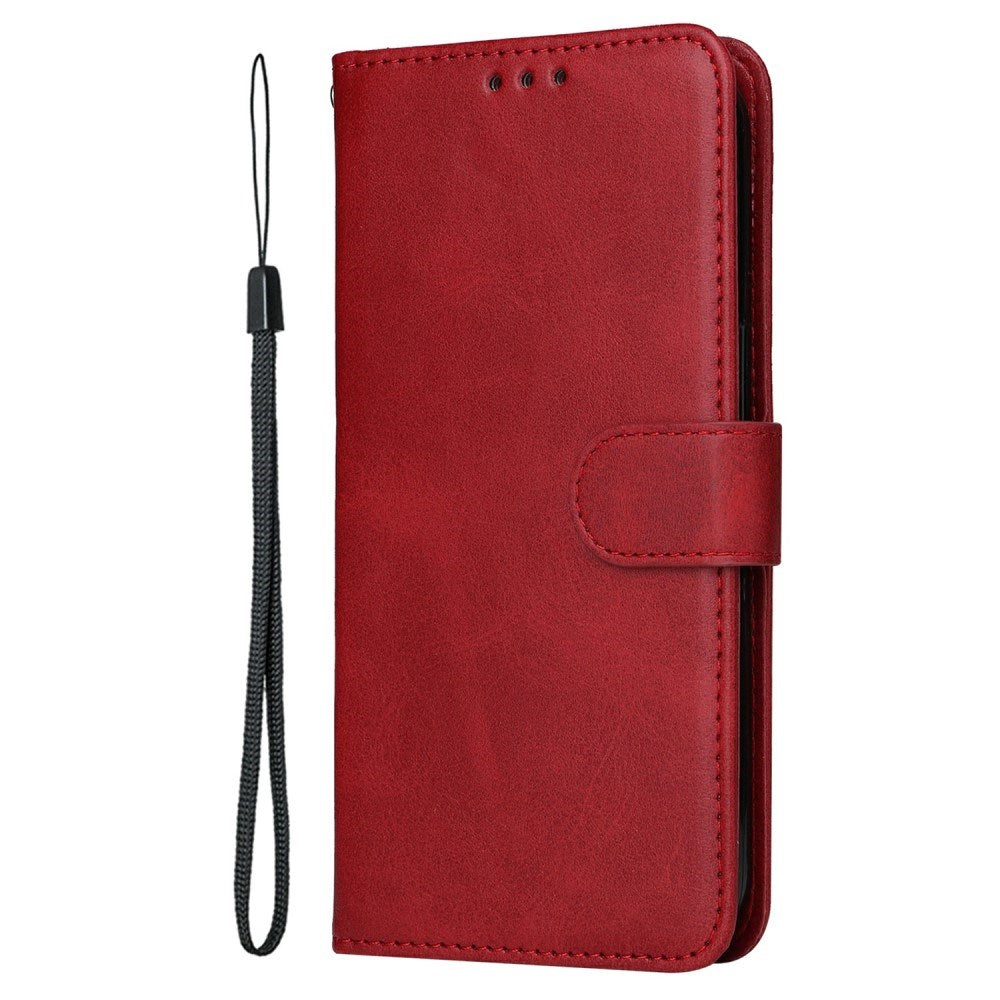 EIDERWOOD Motorola Moto E14 (4G) / G04 (4G) / G04s (4G) / G24 (4G) Faux Leather Flip Case with Strap - Red