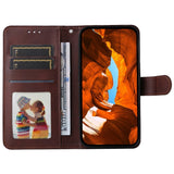 EIDERWOOD Motorola Moto E14 (4G) / G04 (4G) / G04s (4G) / G24 (4G) Faux Leather Flip Case with Strap - Brown