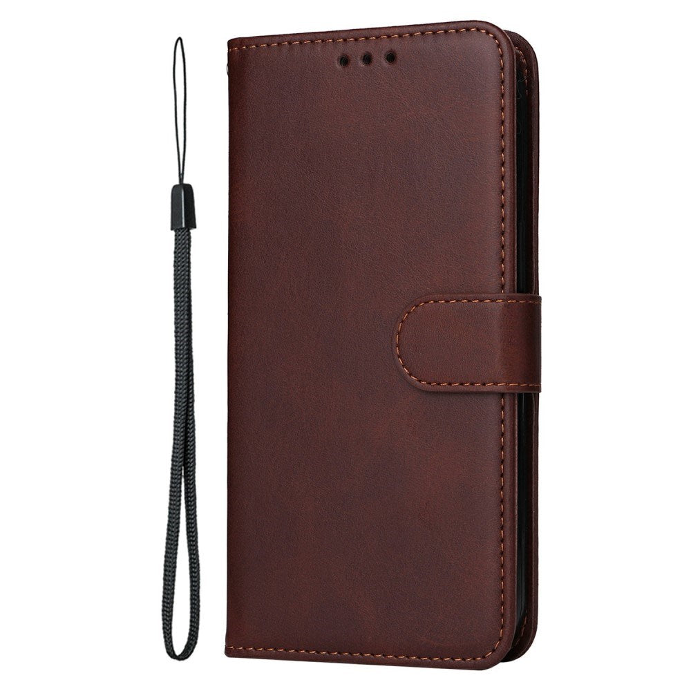 EIDERWOOD Motorola Moto E14 (4G) / G04 (4G) / G04s (4G) / G24 (4G) Faux Leather Flip Case with Strap - Brown