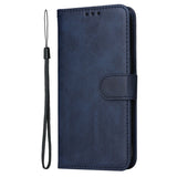 Motorola Edge 60 Neo / 50 Neo / ThinkPhone 25 EIDERWOOD Faux Leather Flip Case with Strap - Blue