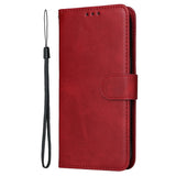 Motorola Edge 60 Neo / 50 Neo / ThinkPhone 25 EIDERWOOD Faux Leather Flip Case with Strap - Red