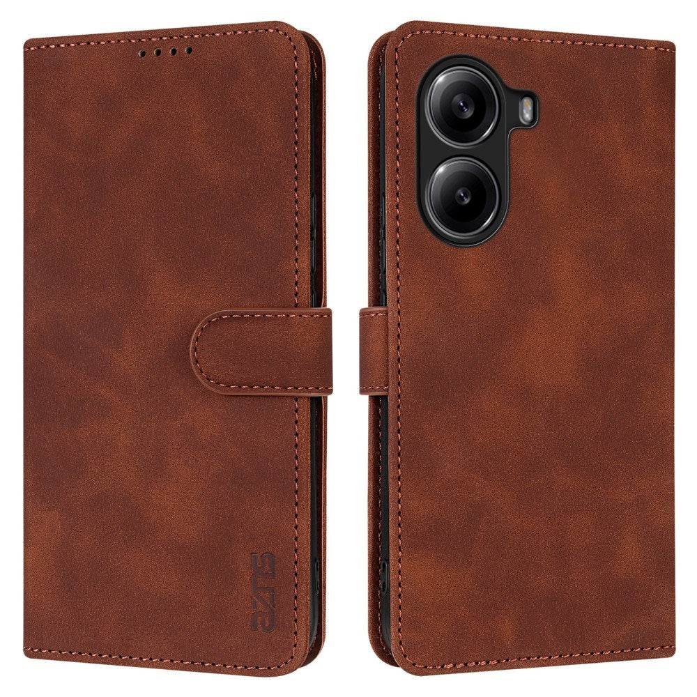 EIDERWOOD Xiaomi Poco X7 Pro Faux Leather Flip Case with Cardholder & Stand Function - Brown