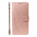 EIDERWOOD OnePlus 13R Flip Case with Engraved Motif - Card Holder & Stand Function - Rose Gold