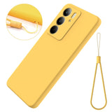 EIDERWOOD Realme C75 Liquid Silicone Case w. Strap - Yellow