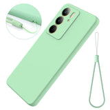 EIDERWOOD Realme C75 Liquid Silicone Case w. Strap - Green