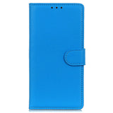 EIDERWOOD Xiaomi Poco X7 Pro Litchi Faux Leather Flip Case with Wallet - Blue