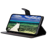 EIDERWOOD Xiaomi Poco X7 Pro Litchi Faux Leather Flip Case with Wallet - Black