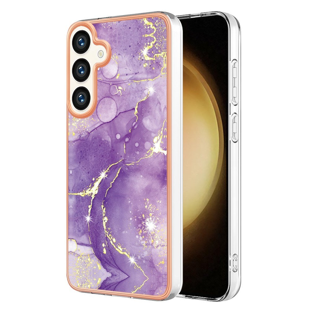 EIDERWOOD Samsung Galaxy S25+ (Plus) / S24+ (Plus) Marble Patterned Plastic Case - Purple