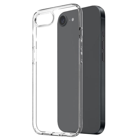 iPhone 16e 2-in-1 Flexible Plastic Case & Tempered Screen Protector Glass - Transparent