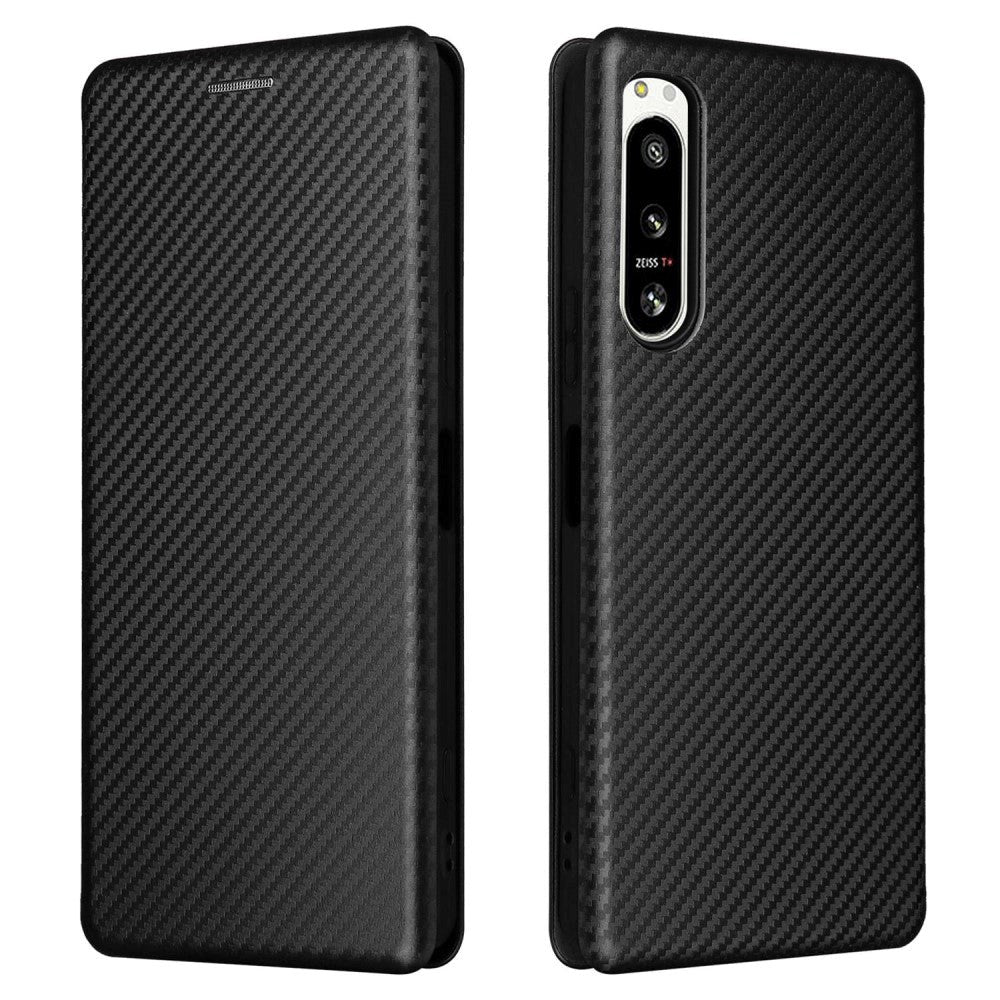 Sony Xperia 5 IV Carbon Fiber Flexible Plastic Case - Black