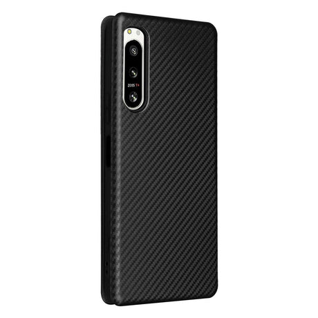 Sony Xperia 5 IV Carbon Fiber Flexible Plastic Case - Black