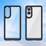 EIDERWOOD Samsung Galaxy S25 Edge Hybrid Plastic Case - Transparent / Black