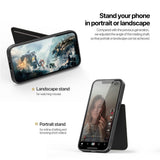 iPhone 17e / 16e DUX DUCIS Case with Card Holder & RFID Blocking - MagSafe Compatible - Black