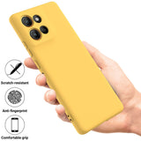 EIDERWOOD Motorola Moto G15 Power Lined Silicone Case with Strap - Yellow